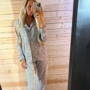 Leopard Print Pajama Set